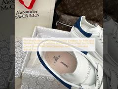 メンズとレディース向けの新作秋コレクション、本物のマックイーン厚底スポーツ＆カジュアルシューズ、深い開口部、反射性ラテックス、丸いつま先が特徴です。