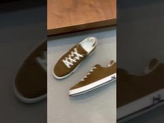 Summer Breathable White Sneakers, Hermes' Best-selling Casual Sneakers For Men's Sports, New Leather