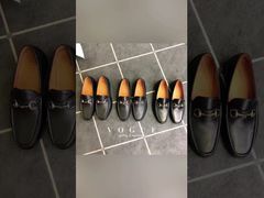 Casual Spring Shoes For Men: Gucci Casual One-foot Leather Shoes, Loafers, Rubber Flat Shoes, Breath