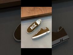  Hermes Lace-up Youth Cowhide Thick-soled Lightweight