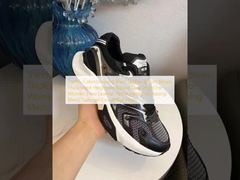 Trendy Color-blocking Rivet Design Sports Shoes, Thick-soled Height-increasing Dad Shoes For Women, New Leather, Petite Height-increasing Mesh, Summer Casual Flat Heels