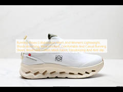 Running Shoes Collaboration Men's And Women's Lightweight, Shock-absorbing, Wear-resistant, Comfortable And Casual Running Shoes, Breathable Cotton Mesh Fabric, Deodorizing And Anti-slip