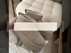 パンの靴とスノーブーツの新しいベストセラー、冬のフリース女性用シューズ、厚底防水滑り止め暖かい綿の靴、耐久性とカジュアルな人工ウールスリーブ