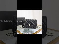 Streetwear Chanel Chain Crossbody Bag With Diamond-patterned Caviar, Versatile Single-shoulder Chane