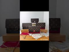 Korean Style Fashionable Women's Leather Short Money Bag Top Layer Louis Vuitton Cowhide Hand-grabbe