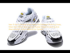 New Tn Air-cushioned Shoes, Men's And Women's Running Shoes, Nike's New White Wear-resistant Rubber Height-increasing And Wear-resistant Cotton Material For Comfort