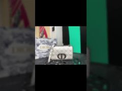 The New Dior Handbag And Crossbody Bag With Diamond-shaped Chain Is A Simple Korean Version With A N