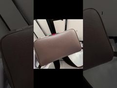 Gucci Double G Leather Canvas Backpack Waterproof