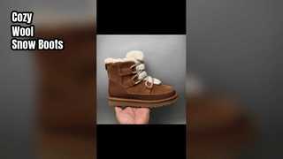 Warm Wool Snow Boots Women Winter Comfort