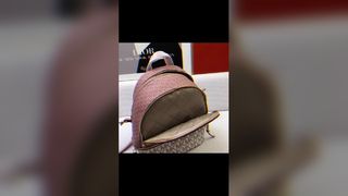 MK Floral Leather Double Shoulder Bag Travel School