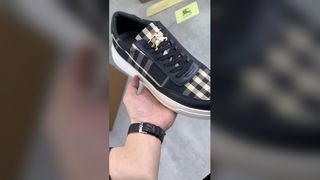 Mens Leather Checkered Dad Shoes Height Increase