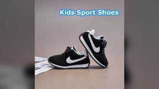 Kids Sport Shoes Soft Sole Velcro White