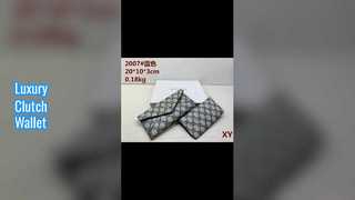 Gucci Luxury Wallet Clutch Retro Checkered Double G