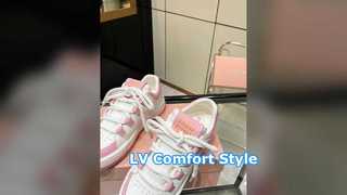 LV Luxury Lace Up Sneakers Comfort Style