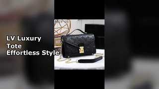 LV Retro Lock Buckle Tote Bag Luxury Style