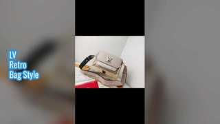 LV Retro Tofu Bag Luxury Leather Crossbody