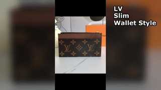 LV Checkered Card Bag Slim Wallet