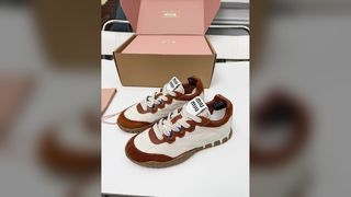Miu Miu Brown Sneakers Anti Slip Style