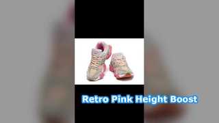 Retro Pink Elephant Hoof Sneakers Height Boost