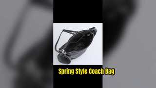 Coach Cartoon Leather Crossbody Bag Spring Style