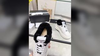 Chanel Inspired Wool Sneakers Warm Height Boost