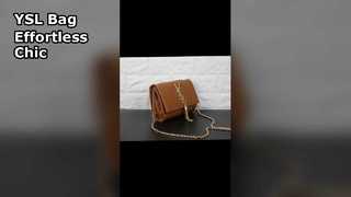 YSL Locking Cowhide Chain Bag Luxury Fashion
